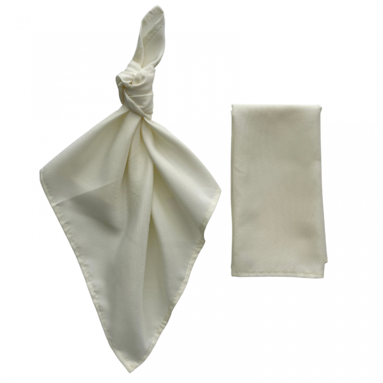 Ivory Napkin - Beautiful Wedding Hire