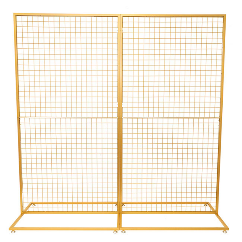spier dat is alles haspel Gold Mesh Square Frame - 2x2m - Beautiful Wedding Hire