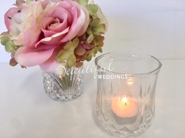 Cut Glass Vases - Small