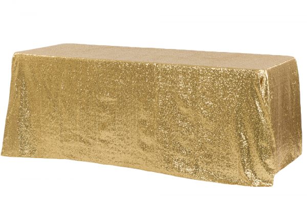 Gold Sequin Tablecloth Rectangle