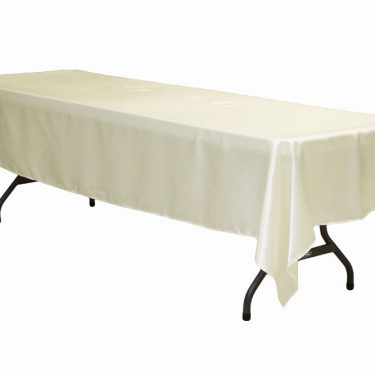 Ivory Satin Tablecloth Rectangle