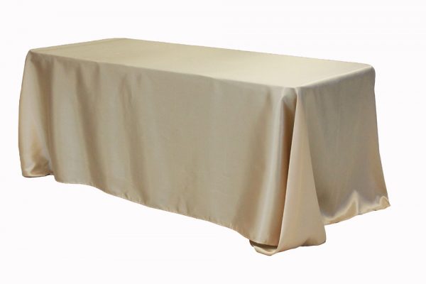 Champagne Satin Tablecloth Rectangle