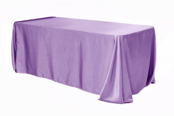 Lilac Satin Tablecloth Rectangle