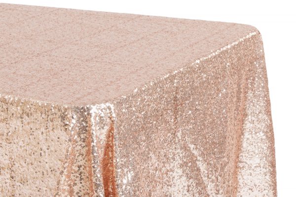 Rose Gold Sequin Tablecloth Rectangle